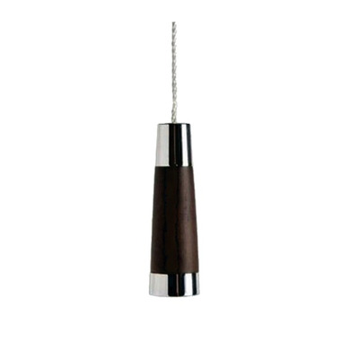 Prima Conical Cord Pull (60mm), Dark Oak & Polished Chrome - M699C DARK OAK & POLISHED CHROME