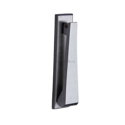 Heritage Brass Contemporary Slim Door Knocker, Satin Chrome - K1310-SC SATIN CHROME
