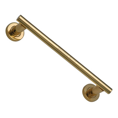 Heritage Brass Pull Handle On Rose (223mm, 280mm OR 432mm c/c), Polished Brass - V2057-AT POLISHED BRASS - 223mm c/c