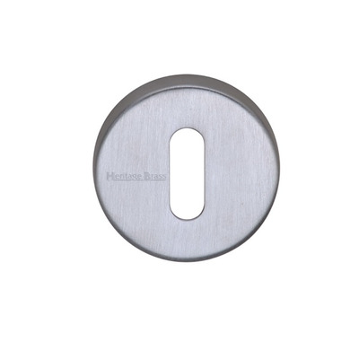 Heritage Brass Standard Key Escutcheon, Satin Chrome - V4007-SC SATIN CHROME