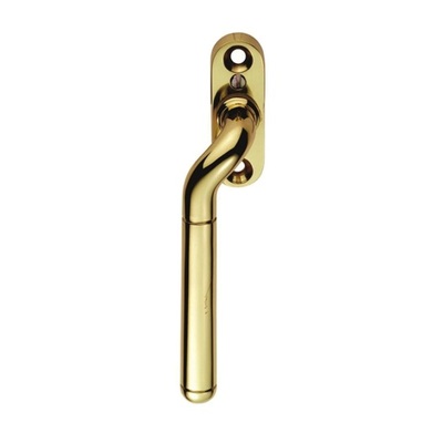 Carlisle Brass Cranked Locking Espagnolette Handle (Left OR Right Hand), Polished Brass - V1008 POLISHED BRASS - RIGHT HAND