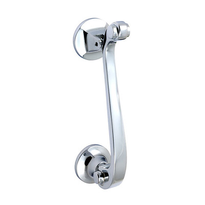 Prima Scroll Door Knocker, Polished Chrome - BC20 POLISHED CHROME