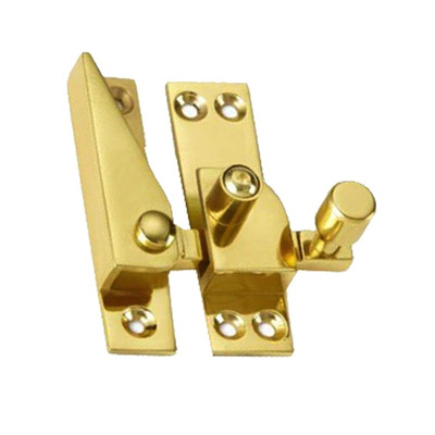 Croft Architectural Locking Narrow Straight Arm Sash Fastener, 67mm, Various Finishes Available* - 2825NL POLISHED BRASS
