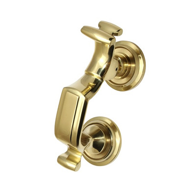 Prima Doctor Door Knockers (6" OR 8"), Polished Brass - PB25 POLISHED BRASS - 6 INCH