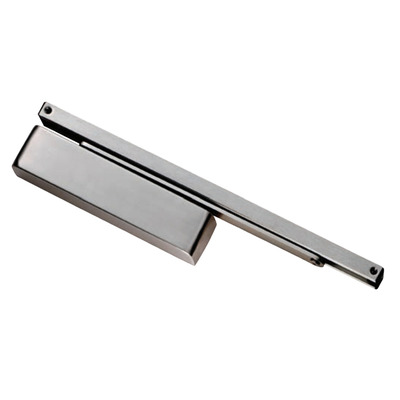 Eurospec Enduromax DDA Compliant Electromagnetic HO/FS Door Closer, Spring Variable Power Size 2-4, SS/Silver - DCCEM3024 SILVER