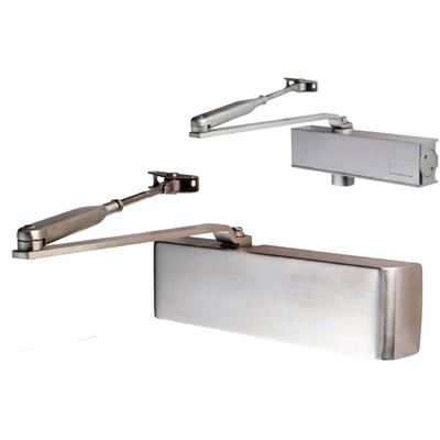 Eurospec Enduro Overhead Door Closer, Template Variable Power Size 2-4, - DCT2024 SILVER STANDARD (NO COVER PLATE)