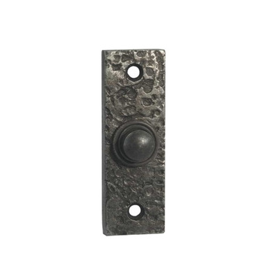 Frelan Hardware Bell Push (76mm x 25mm), Pewter Finish  - PEW118 PEWTER FINISH