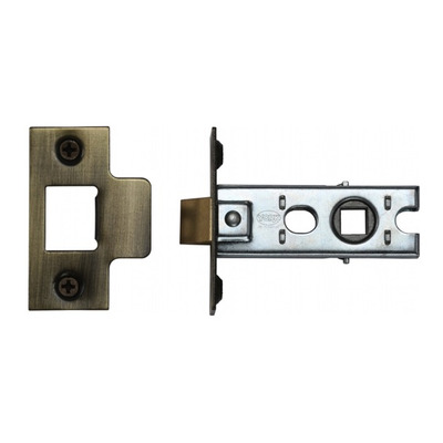 Heritage Brass Standard Duty 2.5 Inch Or 3 Inch Tubular Latches (Bolt Through), Antique Brass - YKTL-AT 64mm (2.5 INCH) - ANTIQUE BRASS