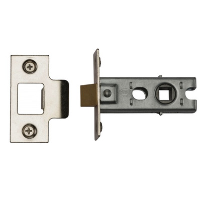 Heritage Brass Standard Duty 2.5 Inch Or 3 Inch Tubular Latches (Bolt Through), Polished Chrome / Polished Nickel - YKTL-PC&PN 64mm (2.5 INCH) - POLISHED CHROME / POLISHED NICKEL