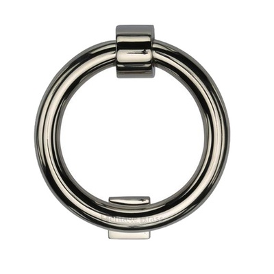 Heritage Brass Ring Door Knocker, Polished Nickel - K1270-PNF POLISHED NICKEL