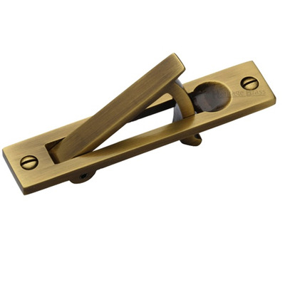 Heritage Brass Pocket Door Edge Pull, Antique Brass - C1165-AT (sold in singles) ANTIQUE BRASS