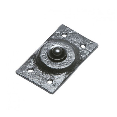 Kirkpatrick Black Antique Malleable Iron Rectangular Bell Push - AB4748 BLACK ANTIQUE FINISH