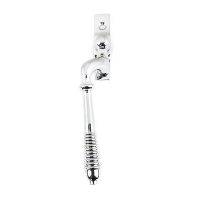 From The Anvil Left Or Right Handed Reeded Locking Espagnolette Window Fastener, Polished Chrome - 90331 POLISHED CHROME - RIGHT HAND