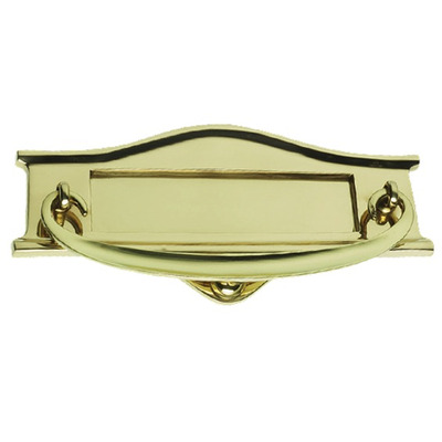 Prima Art Nouveau Letter Plates (228mm x 102mm OR 311mm x 159mm), Polished Brass - PB323 POLISHED BRASS - 228mm x 102mm