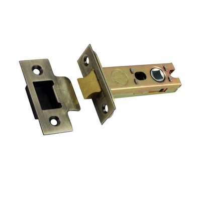 Prima Heavy Duty 3, 4 OR 5 Inch Tubular Latches (Bolt Through), Antique Brass - BH77AB 102mm (4 INCH) - ANTIQUE BRASS