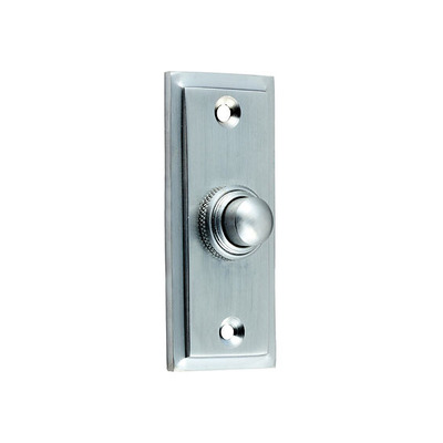 Prima Stepped Bell Push, Satin Chrome - SCP183 SATIN CHROME