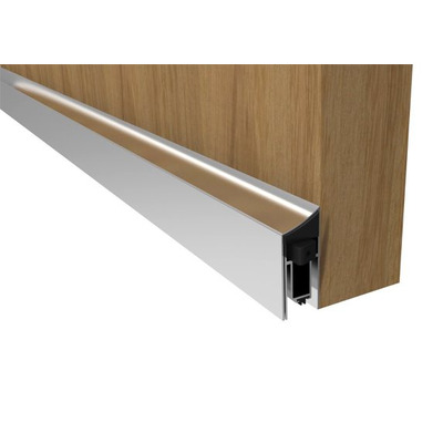 Eurospec Intumescent Plus 51dB (Mortice) Drop Down Seal (Various Lengths), Satin Anodised Aluminium - ES1218 PLUS 51 dB (MORTICE) DROP DOWN SEAL - 730mm