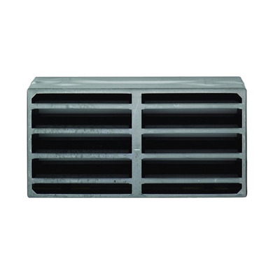 Eurospec Intumescent Air Transfer Vent Grille (Various Sizes), Silver - ES400 AIR TRANSFER GRILLE - 300mm x 300mm