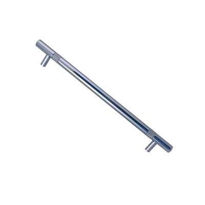 Frelan Hardware Round Bar Cabinet Handle (160mm OR 200mm c/c), Polished Chrome With Swarovski Crystal - 2021PC POLISHED CHROME - 160mm c/c