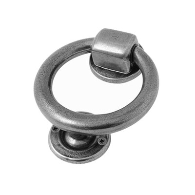 Finesse Ring Door Knocker (132mm x 102mm), Solid Pewter - FDKNOCK SOLID PEWTER