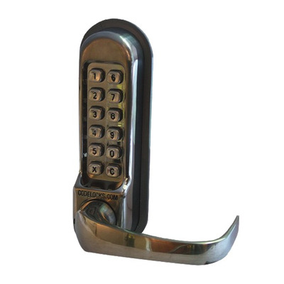 Codelocks CL500 Series Digital Lock No Latch, Stainless Steel - L13127 STAINLESS STEEL - WITHOUT PASSAGE SET