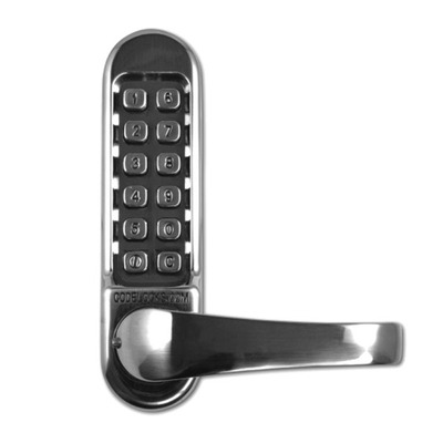 Codelocks CL500 Series Digital Lock With Mortice Lock, Stainless Steel - L13909 STAINLESS STEEL - WITHOUT PASSAGE SET