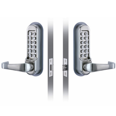 Codelocks CL500 Series Back To Back Digital Lock, Stainless Steel - L16656 STAINLESS STEEL PVD