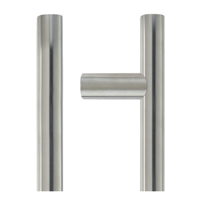 Zoo Hardware ZCSG Architectural Guardsman Pull Handles (19mm OR 21mm Bar Diameter), Satin Stainless Steel - ZCSG300BS SATIN STAINLESS STEEL - 22mm x 425mm c/c
