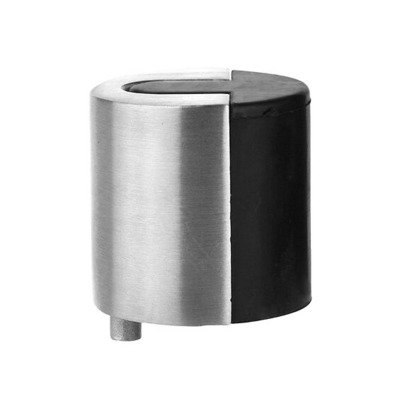 Zoo Hardware Floor Mounted Round Door Stop, Satin Stainless Steel - ZAS86SS SATIN STAINLESS STEEL