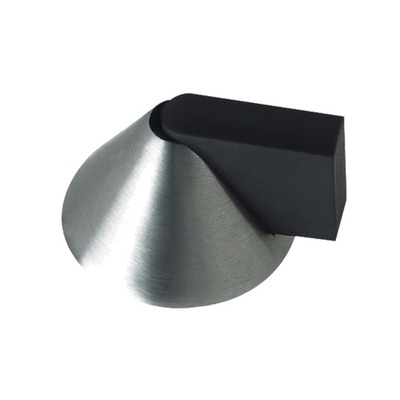 Zoo Hardware ZAS Floor Mounted Cone Door Stop, Satin Stainless Steel - ZAS89SS SATIN STAINLESS STEEL