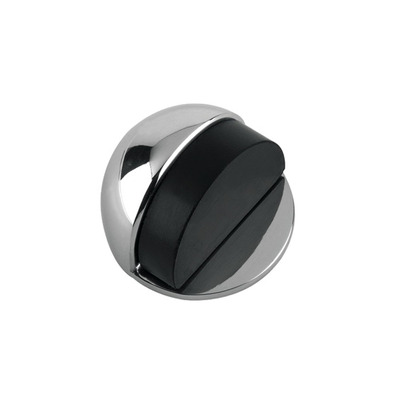 Zoo Hardware Oval Floor Mounted Door Stop (45mm Diameter), Polished Chrome - ZAB06CP POLISHED CHROME - 45mm Diameter