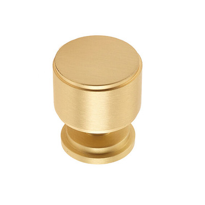 Frelan Hardware Burlington Belgrave Cupboard Knob, Satin Brass - BUR501SB SATIN BRASS