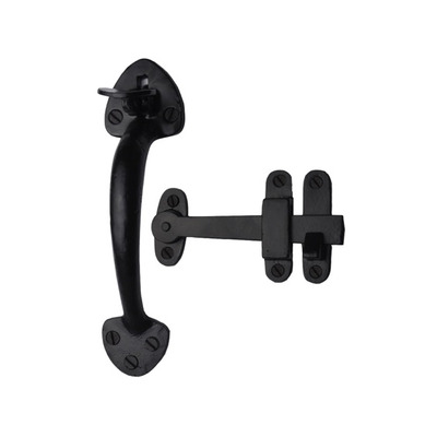 Cardea Ironmongery Traditional Thumb Latch (203mm), Black Iron - BI566 BLACK IRON