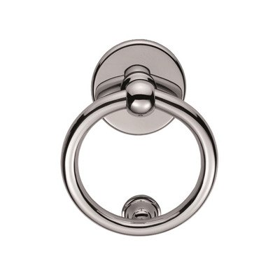 Carlisle Brass Ring Door Knocker, Polished Chrome - M37CP POLISHED CHROME