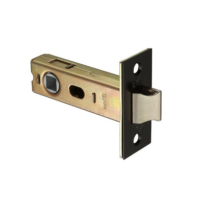 Access Hardware Standard 2.5 Inch Or 3 Inch Tubular Latches (Bolt Through), Matt Black - L01BL MATT BLACK FINISH - 64mm (2.5 INCH)
