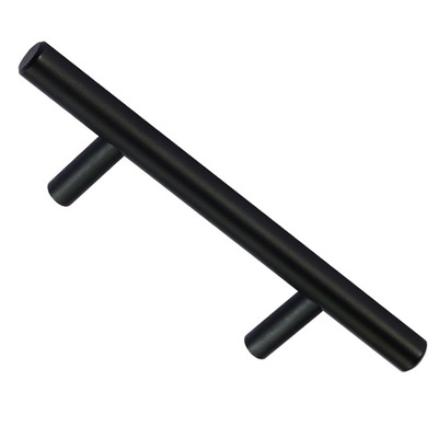 Access Hardware T Bar Cabinet Pull Handles (Various Sizes), Matt Black - P110505BL MATT BLACK - 64mm c/c