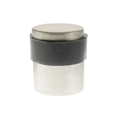 Atlantic Hardware Stainless Steel Commercial Cylinder Door Stop, Satin Stainless Steel - ADSCCSSS SATIN STAINLESS STEEL