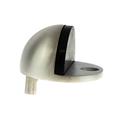 Atlantic Half-Moon Contract Floor Mounted Door Stop, Satin Stainless Steel - ADSHMCSSS SATIN STAINLESS STEEL