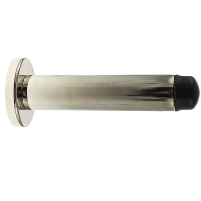 Atlantic Premium Wall Mounted Cylinder Door Stop On Concealed Fix Rose, Polished Nickel - ADSWPPN POLISHED NICKEL