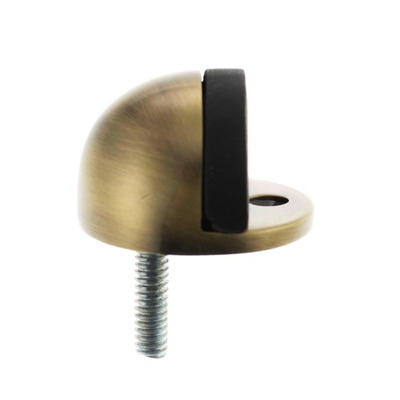 Atlantic Half-Moon Premium Floor Mounted Door Stop, Antique Brass - ADSHMPAB ANTIQUE BRASS