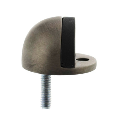 Atlantic Half-Moon Premium Floor Mounted Door Stop, Matt Gun Metal - ADSHMPMBN MATT GUN METAL