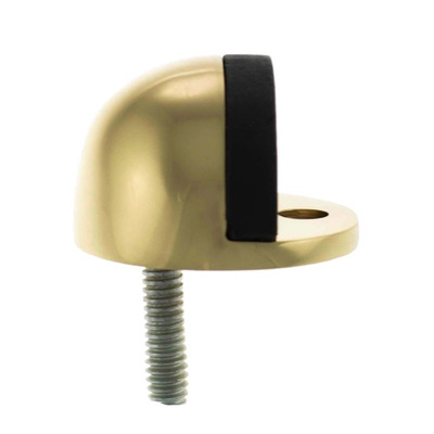 Atlantic Half-Moon Premium Floor Mounted Door Stop, Polished Brass - ADSHMPPB POLISHED BRASS