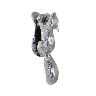 Prima Squirrel Door Knocker (164mm x 55mm), Polished Chrome - BC2003 POLISHED CHROME