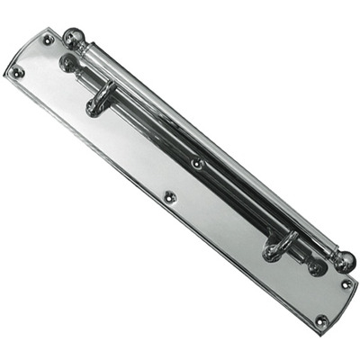 Frelan Hardware Blenheim Pull Handle On Backplate (380mm OR 460mm), Polished Chrome - JV3696PC POLISHED CHROME - 380mm x 63mm