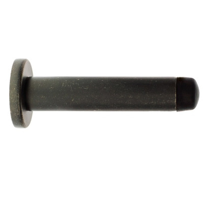 Atlantic Premium Wall Mounted Cylinder Door Stop On Concealed Fix Rose, Distressed Silver - ADSWPDS DISTRESSED SILVER