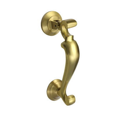 Prima Profile Doctor Door Knocker (190mm x 49mm), Satin Brass - SB2002 :