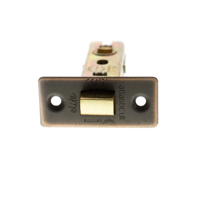 Atlantic Hardware 2.5 OR 3 Inch Tubular Latches (Bolt Through), Antique Copper - ALCE25AC 64mm (2.5 INCH) ANTIQUE COPPER