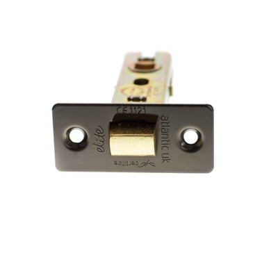 Atlantic Hardware 2.5 OR 3 Inch Tubular Latches (Bolt Through), Black Nickel - ALCE25BN 64mm (2.5 INCH) BLACK NICKEL