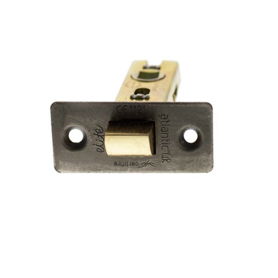 Atlantic Hardware 2.5 OR 3 Inch Tubular Latches (Bolt Through), Distressed Silver - ALCE25DS 76mm (3 INCH) DISTRESSED SILVER