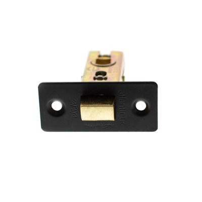Atlantic Hardware 2.5 OR 3 Inch Tubular Latches (Bolt Through), Matt Black  - ALCE25MB 64mm (2.5 INCH) MATT BLACK